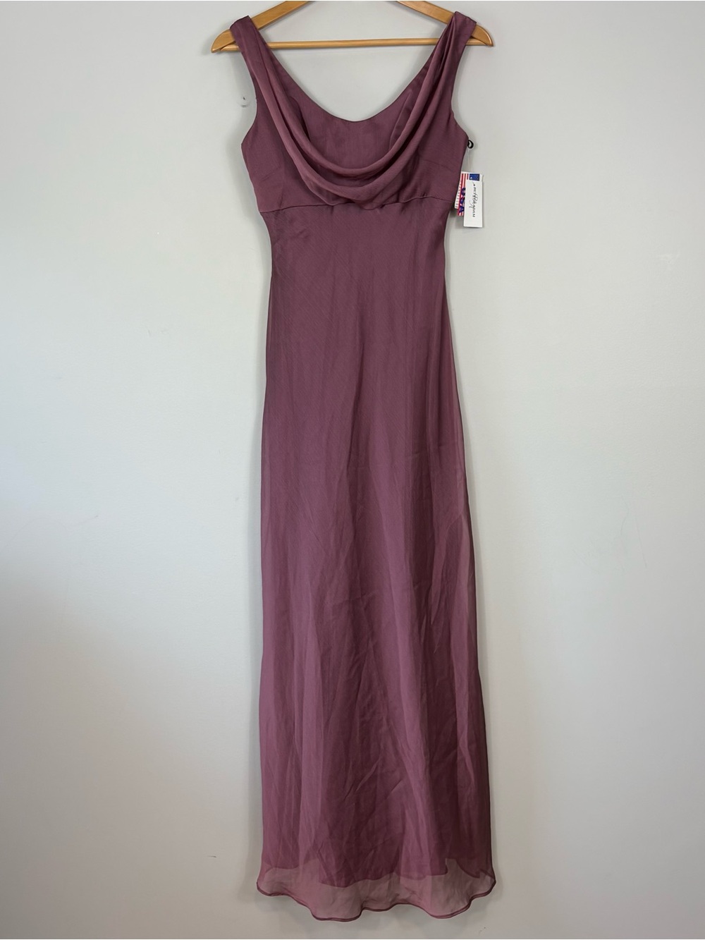 Vtg Betsy & Adam Cowl Neck Sleeveless Gown Sz 8 Y2K NWT